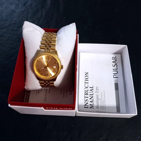 Pulsar | Accessories | New In Box Pulsar By Seiko Sharp Gold Mens Watch ...